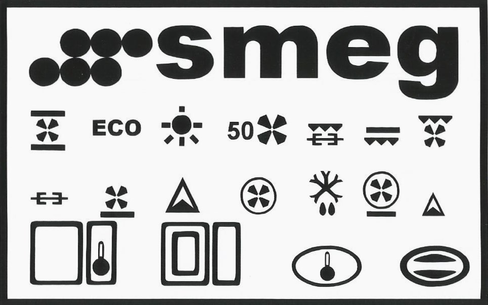 smeg oven decals lettering
